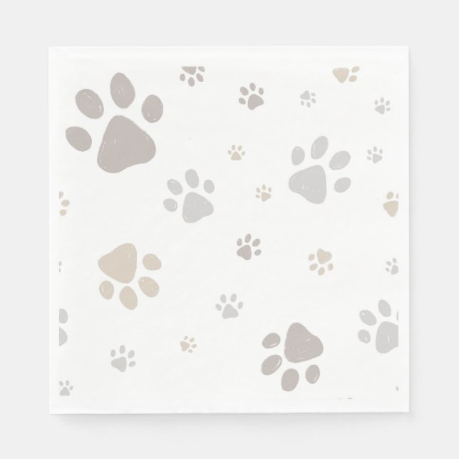 Mon Toutou French Dog Birthday Party Napkins