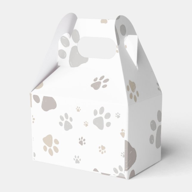 Mon Toutou French Dog Birthday Party Napkins Favour Box (Front Side)