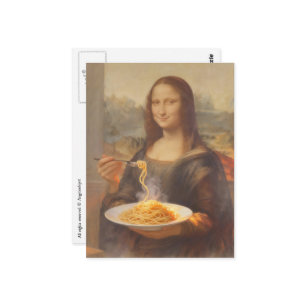 Mona and her Spaghetti Postcard