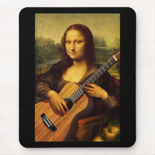 Mona Guitar Mouse Mat (Front)