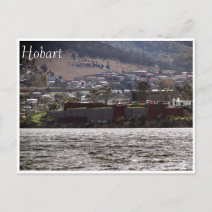 mona hobart river postcard