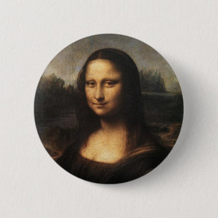 Mona Lisa 6 Cm Round Badge
