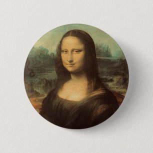 Mona Lisa 6 Cm Round Badge
