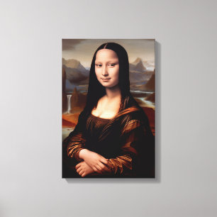 Mona Lisa: A Contemporary Reimagination II Canvas Print