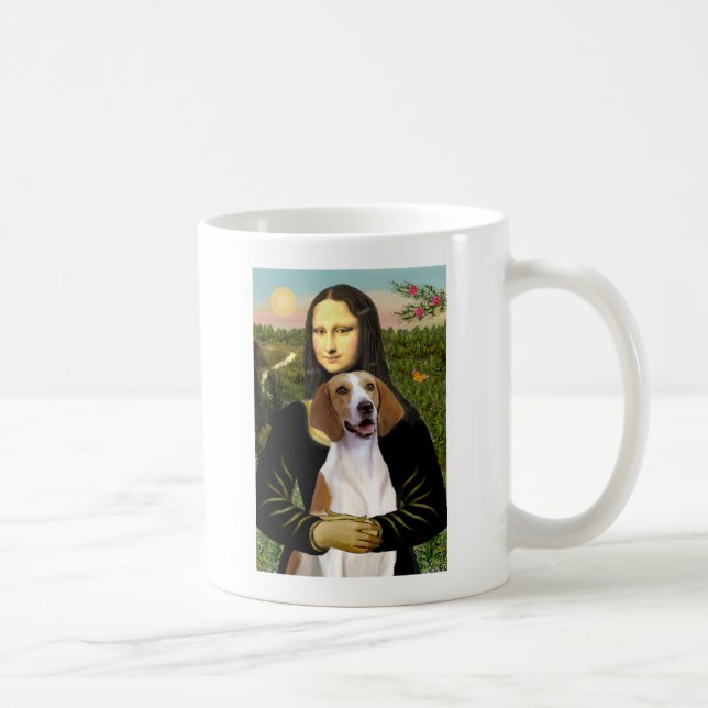 Mona Lisa - American Foxhound Coffee Mug (Right)