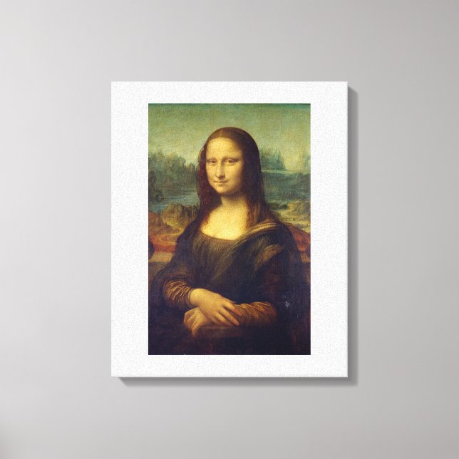 Mona Lisa-An aerwork by Leonardo De Vinci Canvas Print (Front)