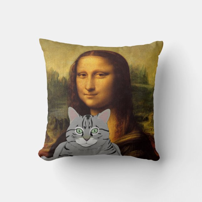 Mona Lisa and her cat Pillow (Front)
