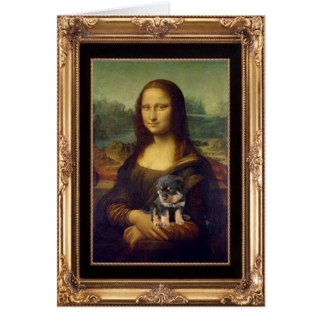 Mona Lisa and Her Rottweiler (Front)