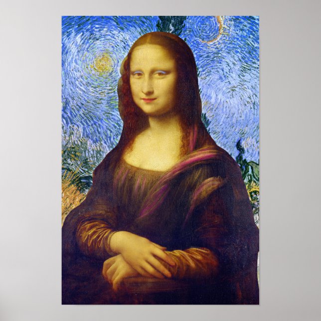 Mona Lisa and Van Gogh Poster (Front)