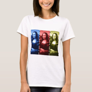 Mona Lisa Animal Print Primary Colours T-Shirt