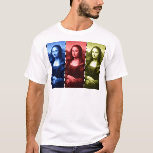 Mona Lisa Animal Print Primary Colours T-Shirt