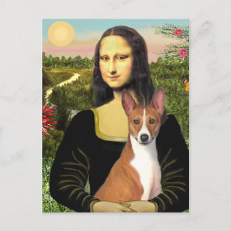 Mona Lisa - Basenji 1 Postcard