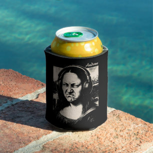 Mona Lisa Bass Face Funny Music Lovers DJs Can Cooler