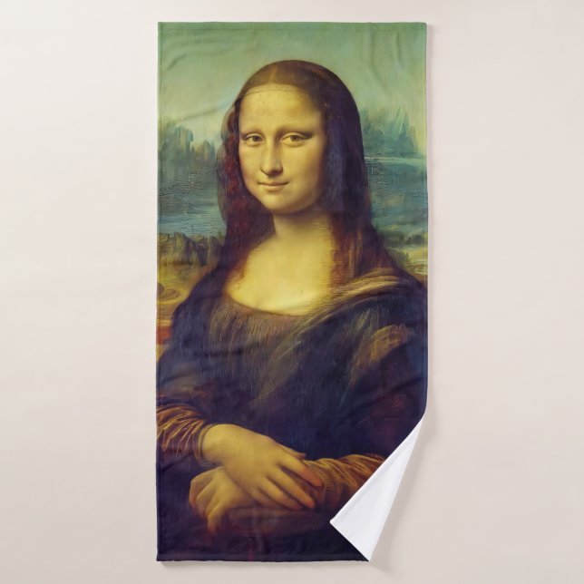Mona Lisa Bath Towel (Bath Towel)