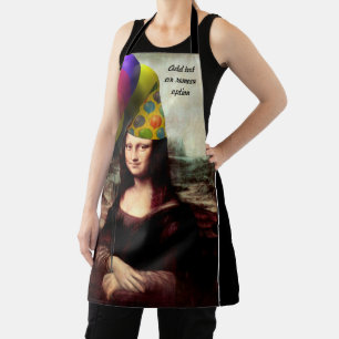 Mona Lisa Birthday Apron