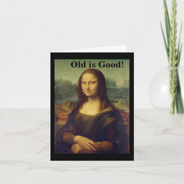 Mona Lisa Birthday card (Front)