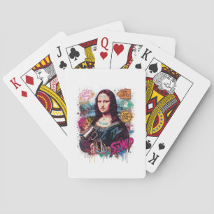 Mona Lisa Brew: Urban Coffee Graffiti Art Playing Cards