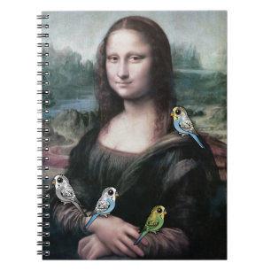 Mona Lisa & Budgies Notebook