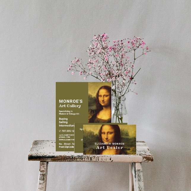 Mona Lisa By Leonardo Da Vinci, Art Dealer Business Card (Creator Uploaded)