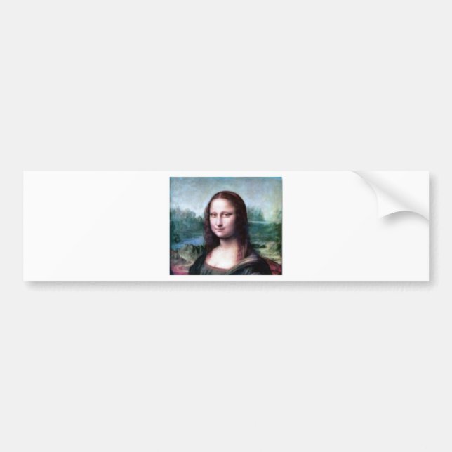 Mona Lisa by Leonardo da Vinci Bumper Sticker (Front)