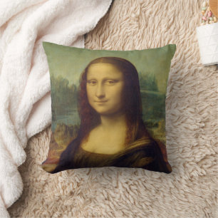 Mona Lisa By Leonardo Da Vinci Cushion