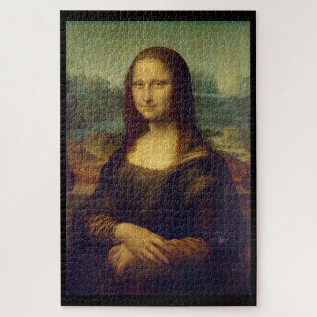 "Mona Lisa" by Leonardo da Vinci Jigsaw Puzzle (Vertical)