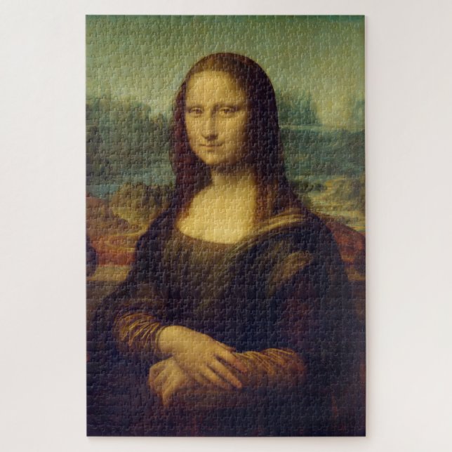 Mona Lisa By Leonardo Da Vinci Jigsaw Puzzle (Vertical)