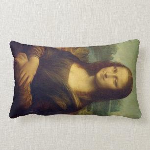 Mona Lisa by Leonardo da Vinci Lumbar Cushion
