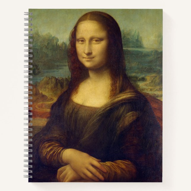 Mona Lisa by Leonardo Da Vinci Notebook (Front)