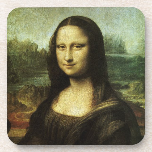 Mona Lisa by Leonardo da Vinci, Renaissance Art Coaster (Front)