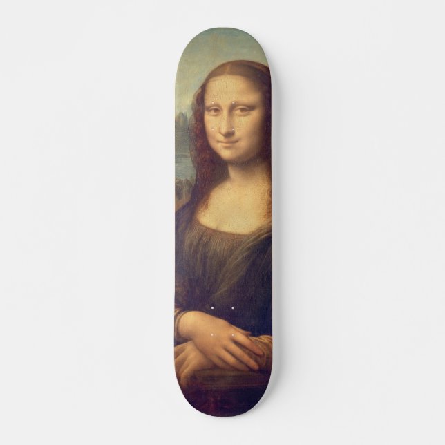 Mona Lisa by Leonardo da Vinci Skateboard (Front)