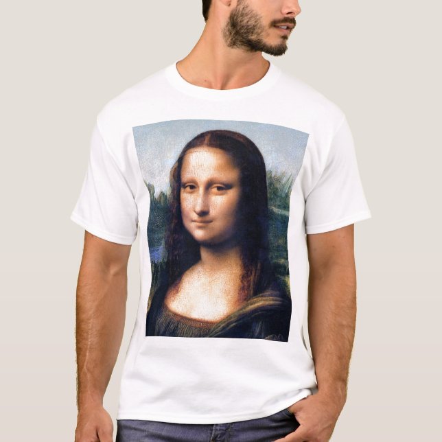 Mona Lisa by Leonardo Da Vinci T-Shirt (Front)