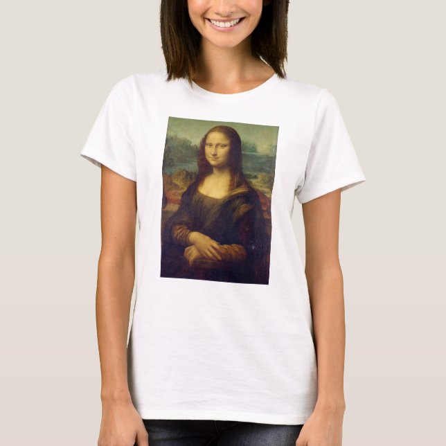 Mona Lisa by Leonardo Da Vinci T-Shirt (Front)