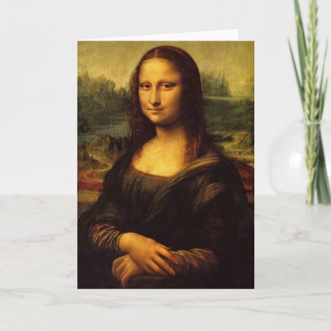 Mona Lisa by Michelangelo Greeting Card (Front)