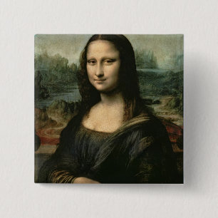 Mona Lisa, c.1503-6 15 Cm Square Badge