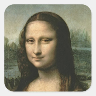 Mona Lisa, c.1503-6 Square Sticker