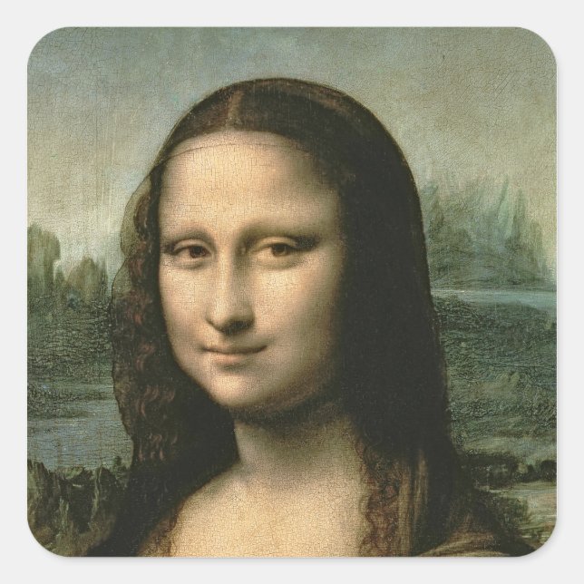 Mona Lisa, c.1503-6 Square Sticker (Front)