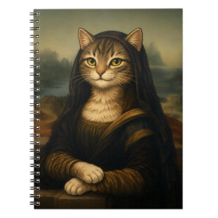 Mona Lisa Cat Parody Renaissance Art Notebook
