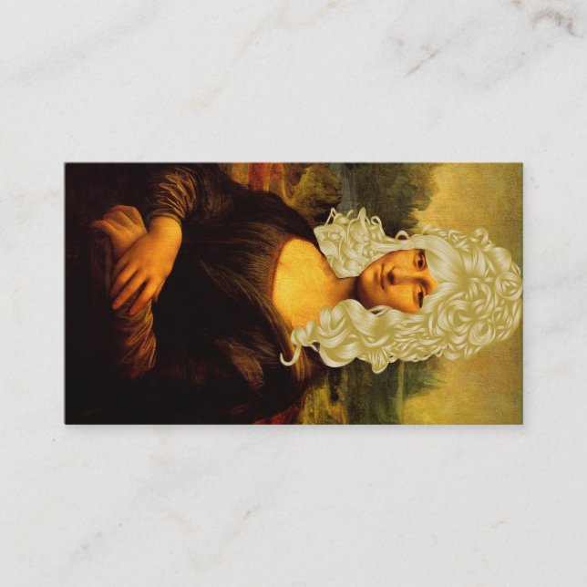 Mona Lisa Changed Her Hairstyle Business Card (Front)