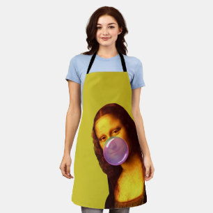 Mona Lisa Chewing gum Bubble Apron