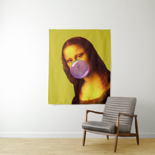 Mona Lisa Chewing gum Bubble Tapestry