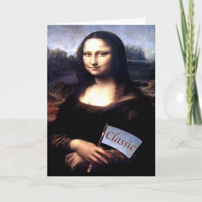 Mona Lisa Classic Birthday Gifts Card (Front)