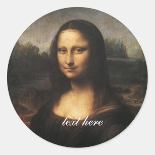 Mona Lisa Classic Round Sticker