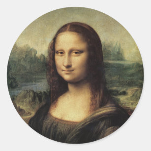 Mona Lisa Classic Round Sticker