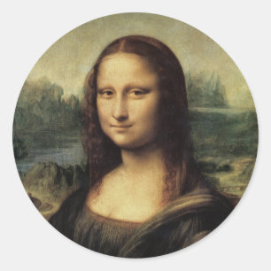 Mona Lisa Classic Round Sticker