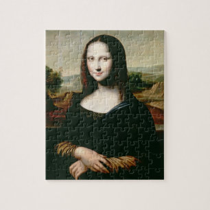 Mona Lisa, copy of the painting by Leonardo da Vin Jigsaw Puzzle