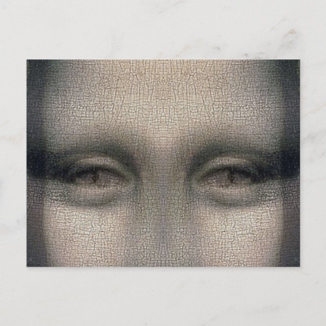 Mona Lisa Dracula Eyes Postcard (Front)