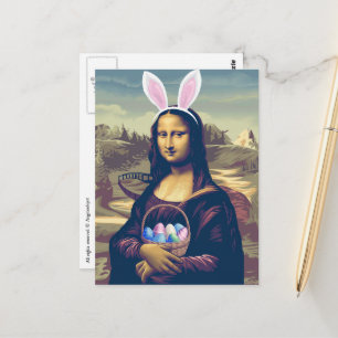 Mona Lisa Easter Postcard