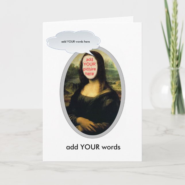 Mona Lisa facesinholes card (Front)