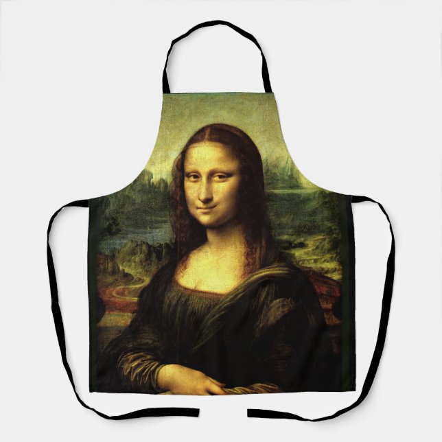 Mona Lisa, famous painting, Apron (Front)